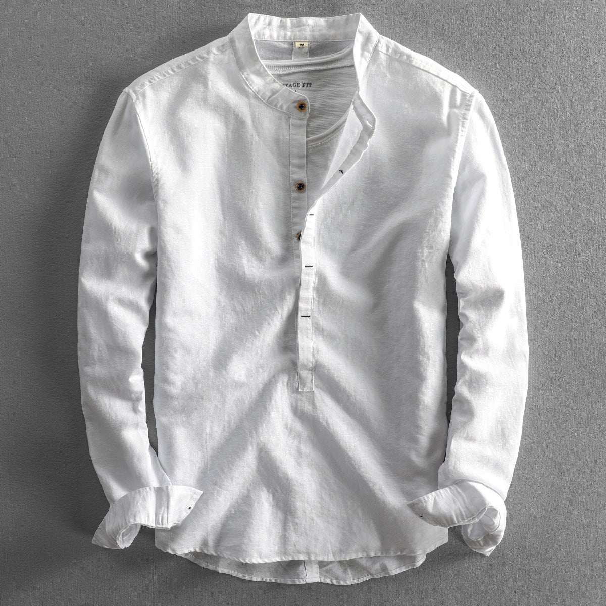 Daniel – Chemise en Lin à Manches Longues et Coupe Ample