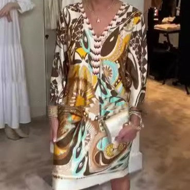 Judith – Robe d'été à col en V pour femmes