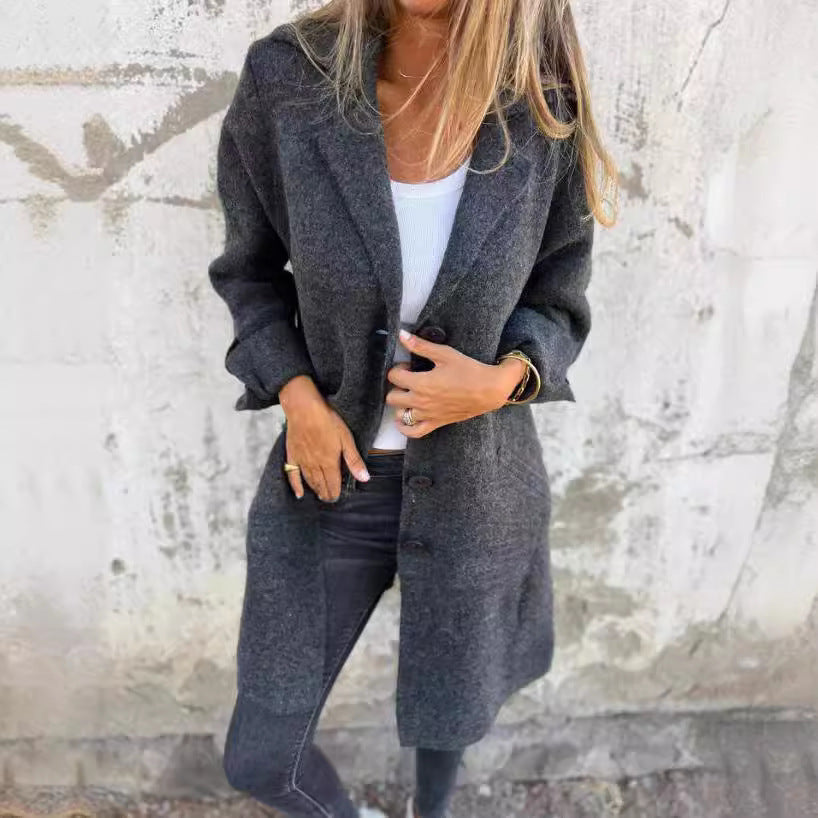 Tracy – Cardigan Long à Poches Style Décontracté pour Femmes