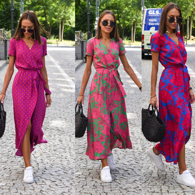 Janet – Robe de Plage Imprimée à la Mode