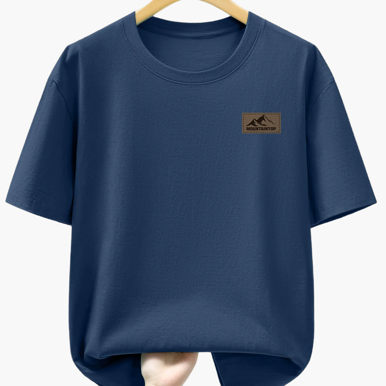 Casual men's T-shirt with mountain print, sporty style – Ideal for leisure and weekends