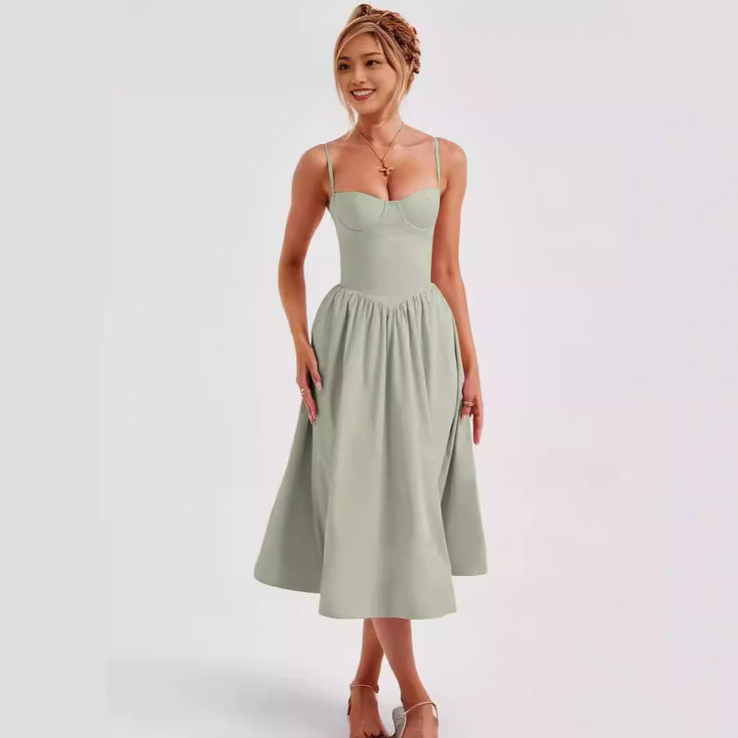 Stephanie – Robe Longue Rétro Style Cour