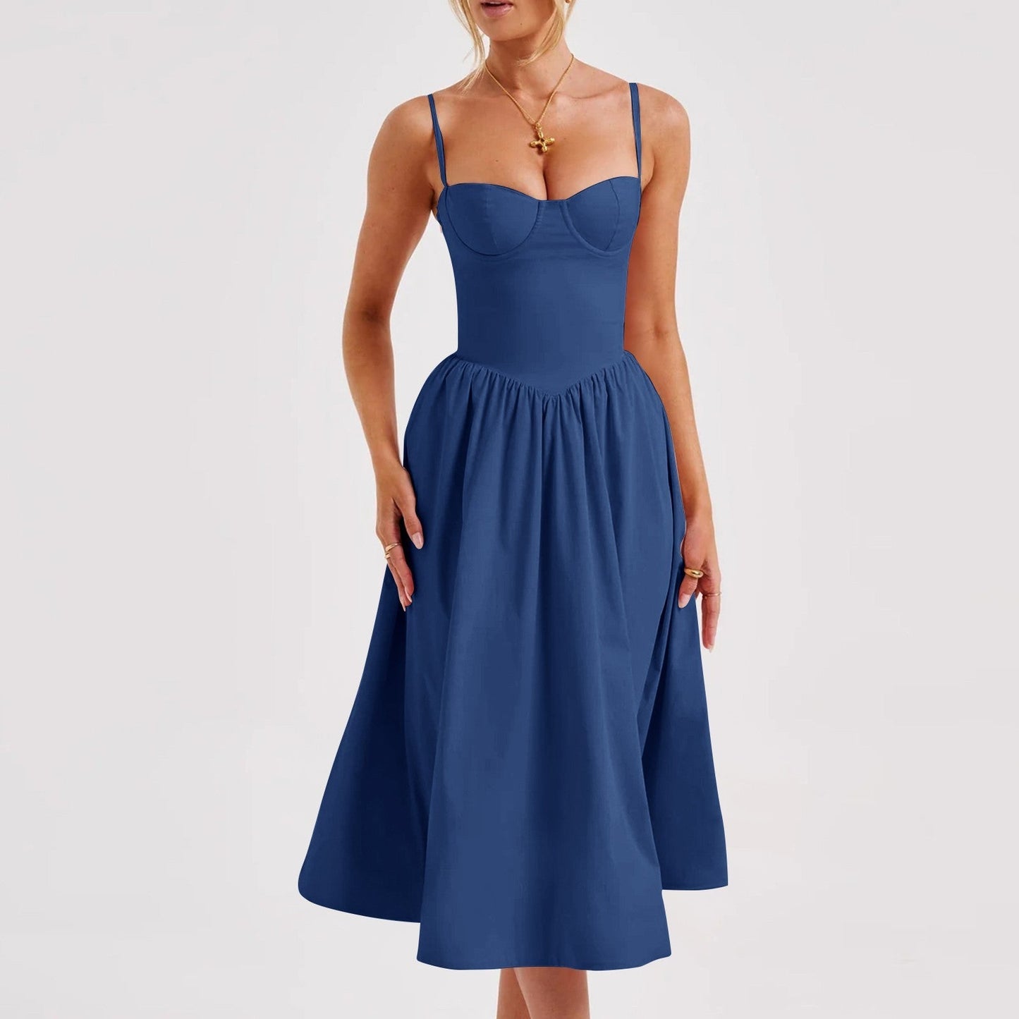 Stephanie – Robe Longue Rétro Style Cour