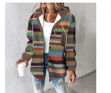 Emma – Veste en Laine à Grands Carreaux