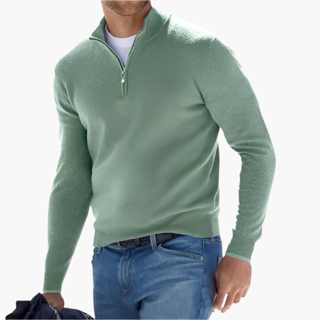 Pull Homme Demi-Zip Style Moderne pour Look Élégant et Décontracté