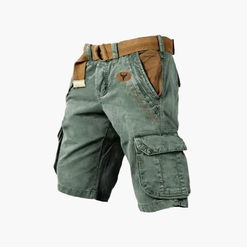Classic men's casual versatile cargo shorts for outdoor and urban activities
