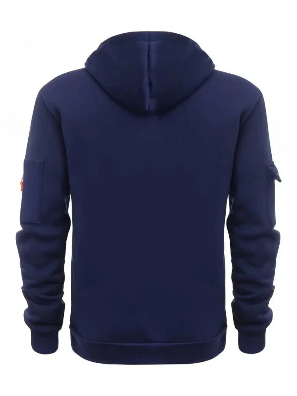 Sweat à Capuche Homme Style Artemis Urbain avec Poches Fonctionnelles et Fermetures Éclair