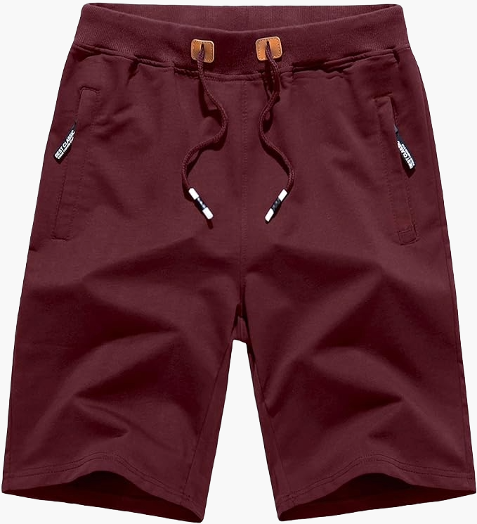 Casual men's sports shorts – Versatile city style with zipped pockets