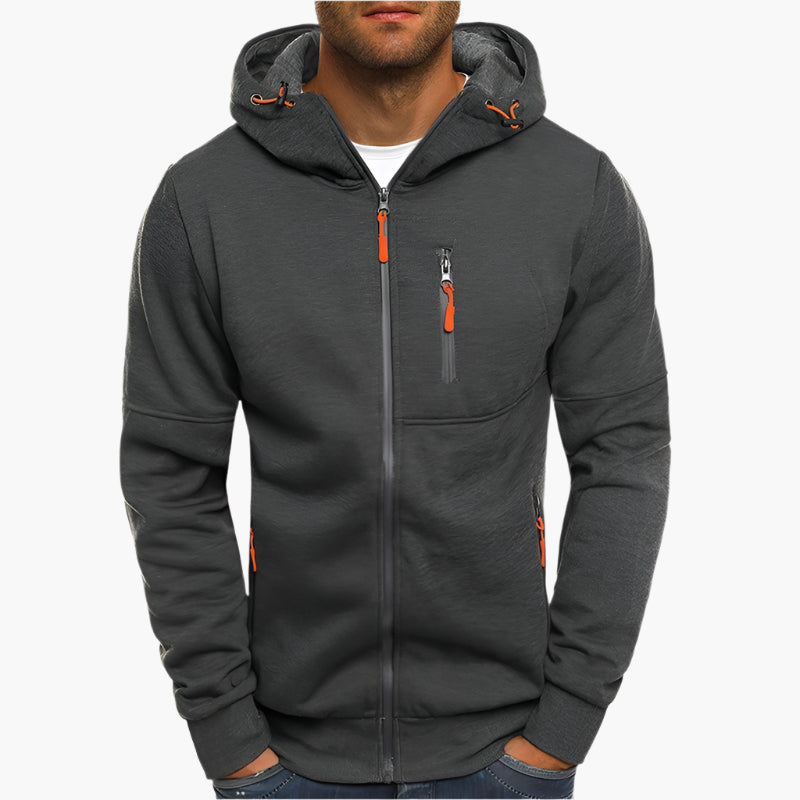 Veste à Capuche Homme Style Sport Décontracté pour Extérieur et Loisirs