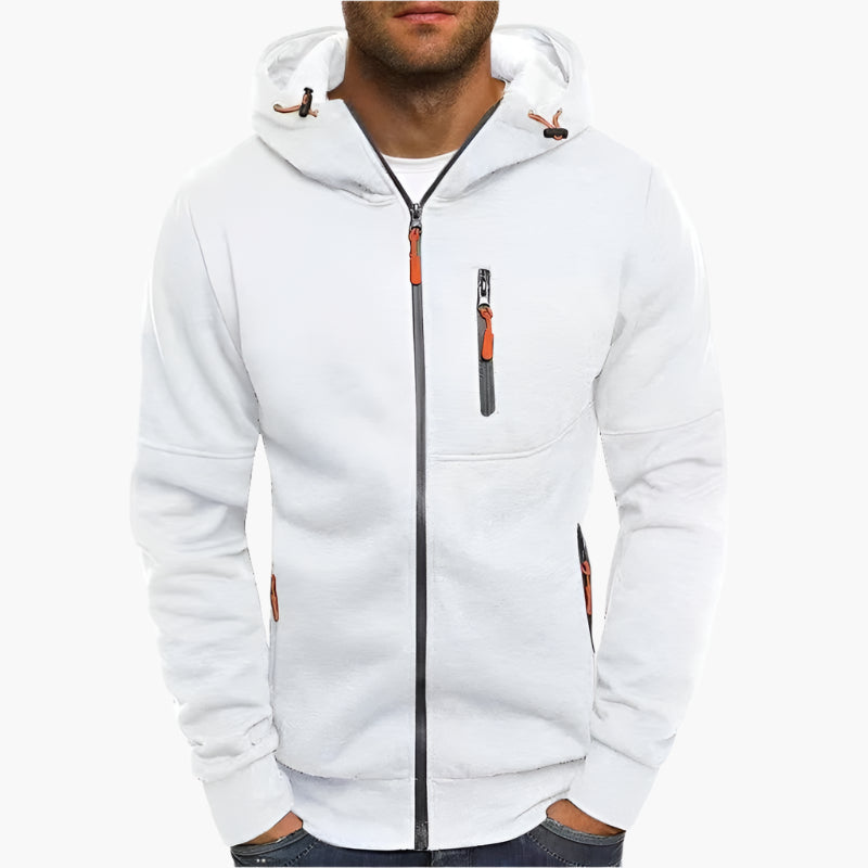 Veste à Capuche Homme Style Sport Décontracté pour Extérieur et Loisirs
