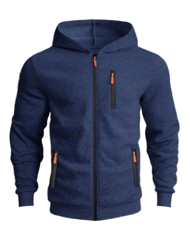 Veste à Capuche Homme Style Sport Décontracté pour Extérieur et Loisirs