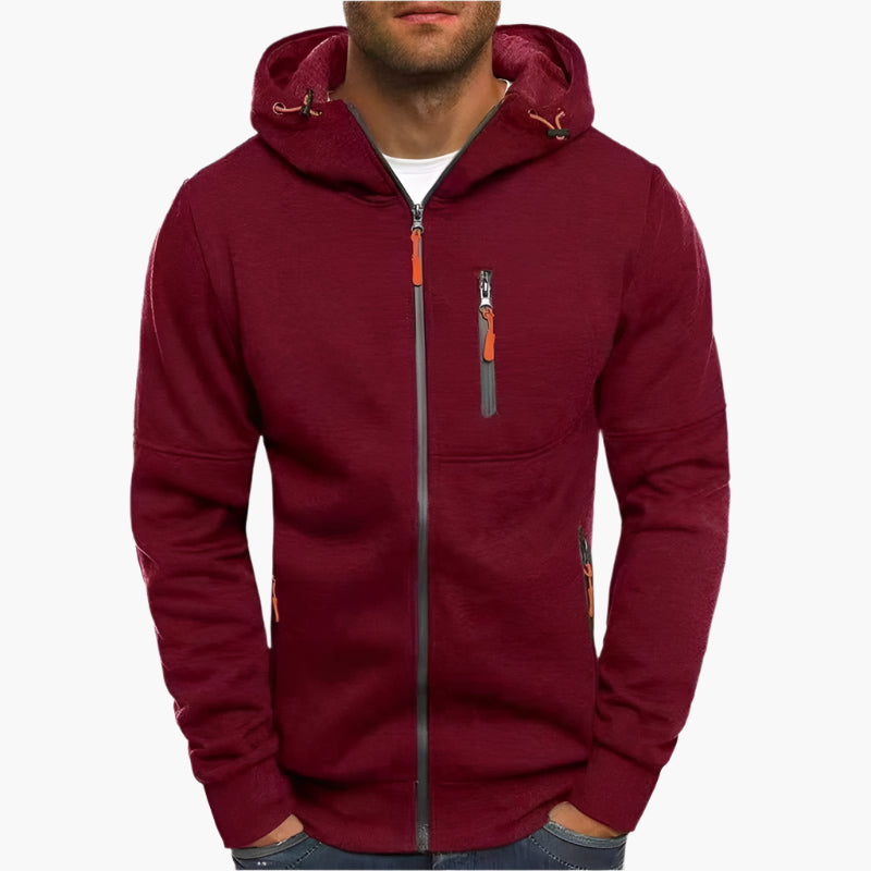 Veste à Capuche Homme Style Sport Décontracté pour Extérieur et Loisirs