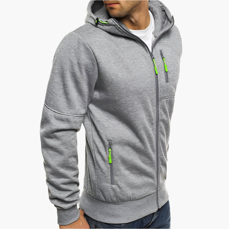 Veste à Capuche Homme Style Sport Décontracté pour Extérieur et Loisirs