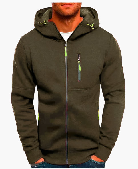 Veste à Capuche Homme Style Sport Décontracté pour Extérieur et Loisirs