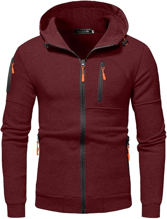Veste à Capuche Homme Style Sport Décontracté pour Extérieur et Loisirs
