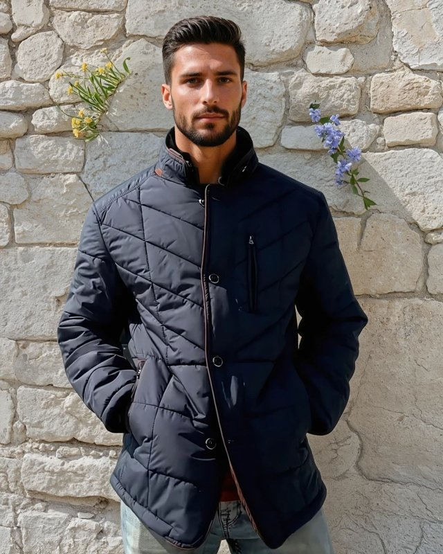 Veste matelassée élégante pour homme – Style urbain chic et fonctionnalité