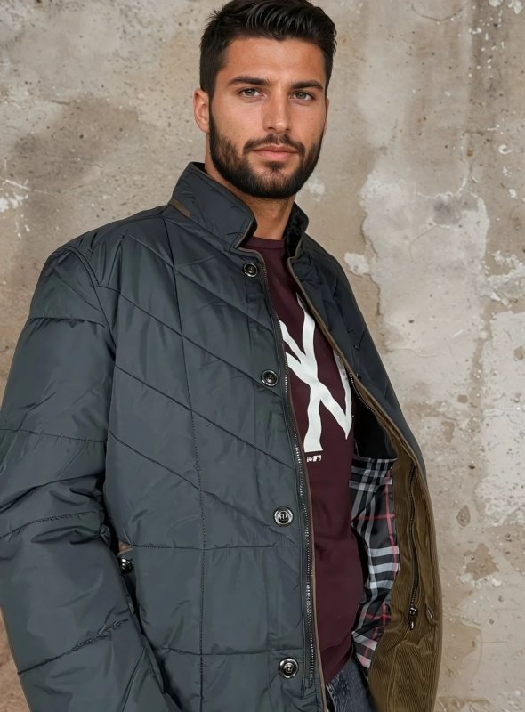 Veste matelassée élégante pour homme – Style urbain chic et fonctionnalité