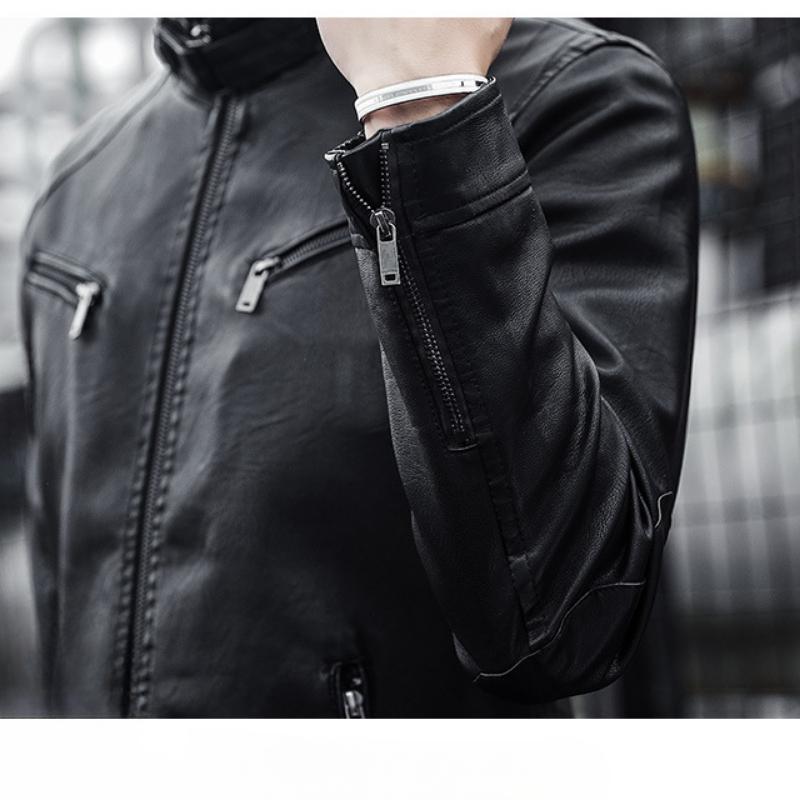 Blouson Homme Style Biker Urbain Polyvalent pour Sorties et Quotidien