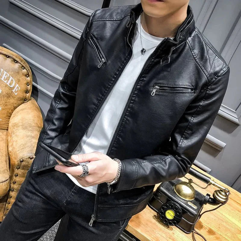 Blouson Homme Style Biker Urbain Polyvalent pour Sorties et Quotidien