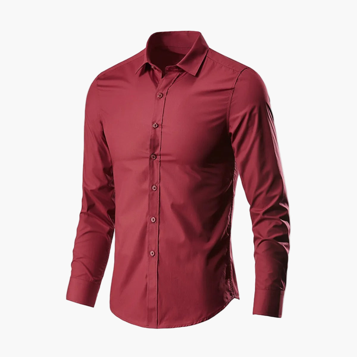 Chemise habillée homme manches longues coupe ajustée pour bureau et occasions formelles