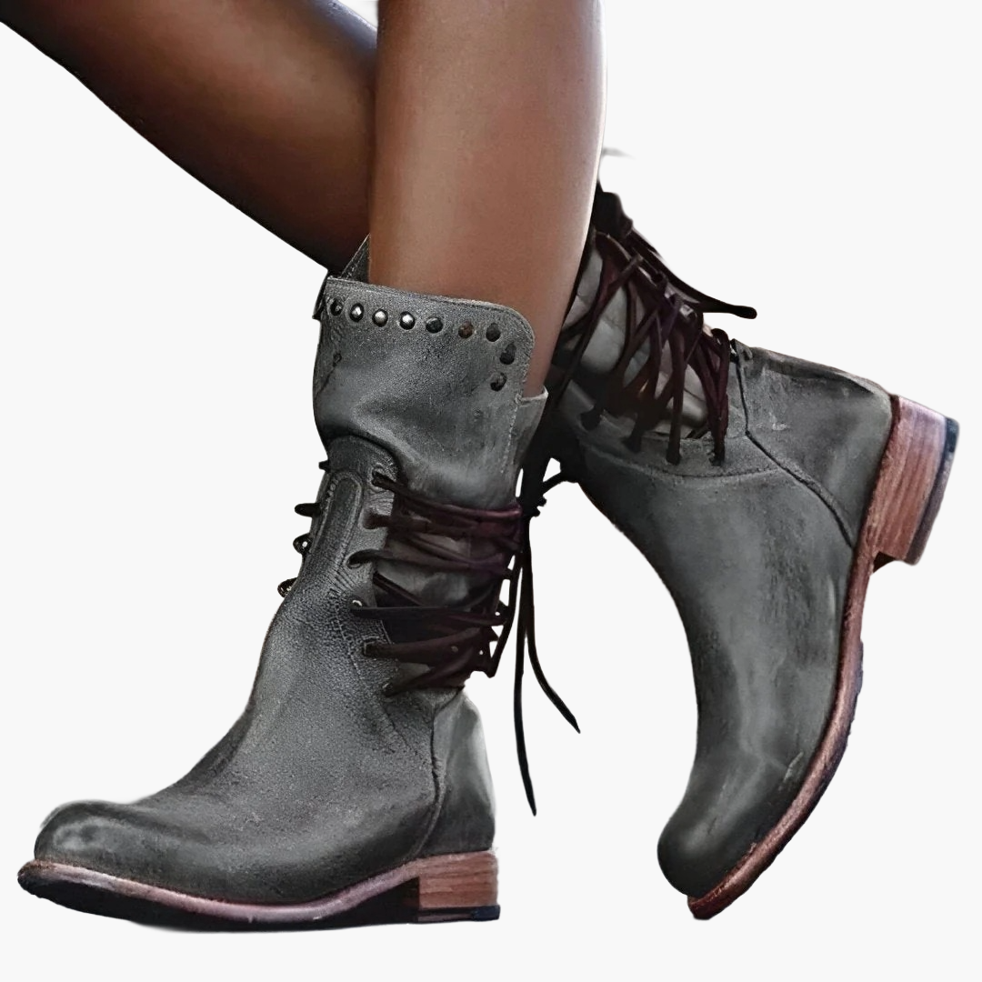 Bottes à Lacets Vintage pour Femme Style Aventurière – Confort et Élégance au Quotidien