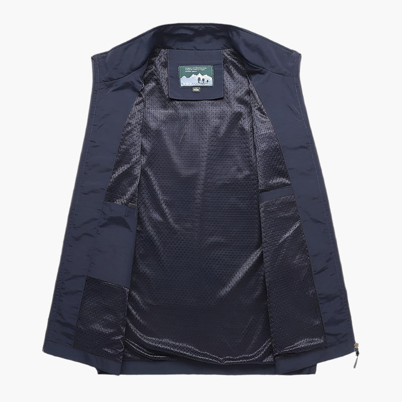 Gilet sans manches homme style urbain polyvalent pour loisirs et activités extérieures