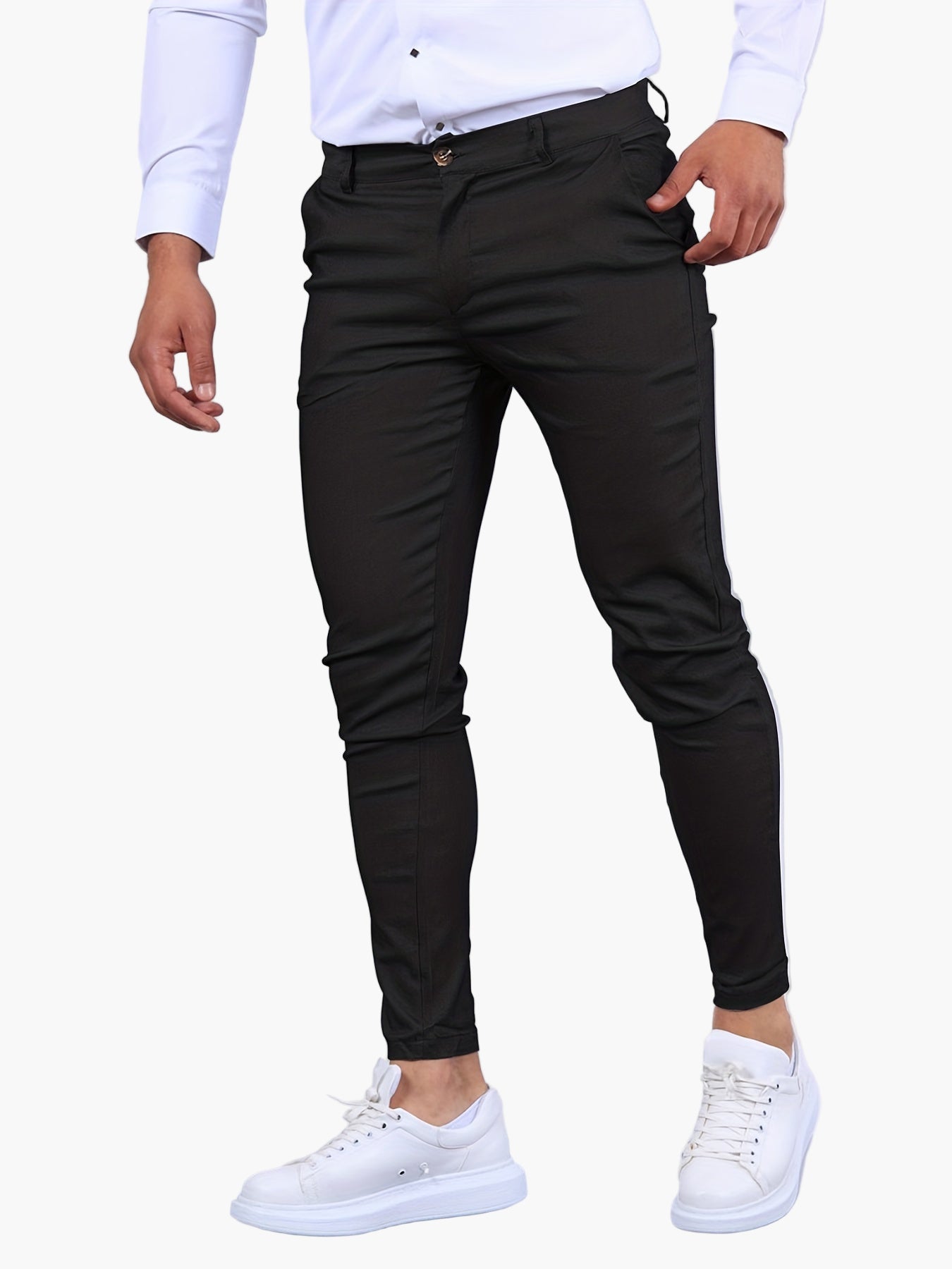 Pantalon chino skinny pour homme style urbain idéal quotidien et sortie