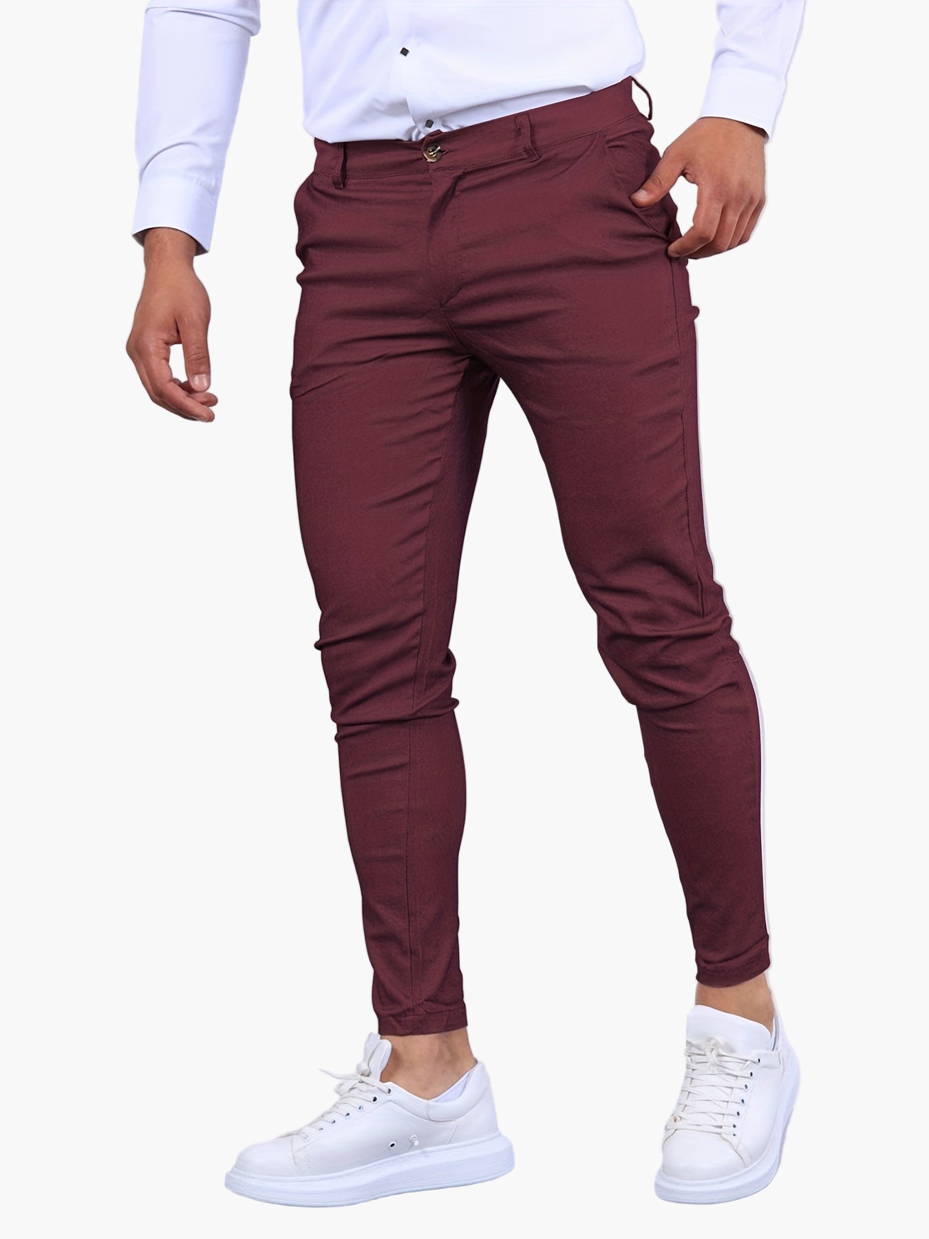 Pantalon chino skinny pour homme style urbain idéal quotidien et sortie