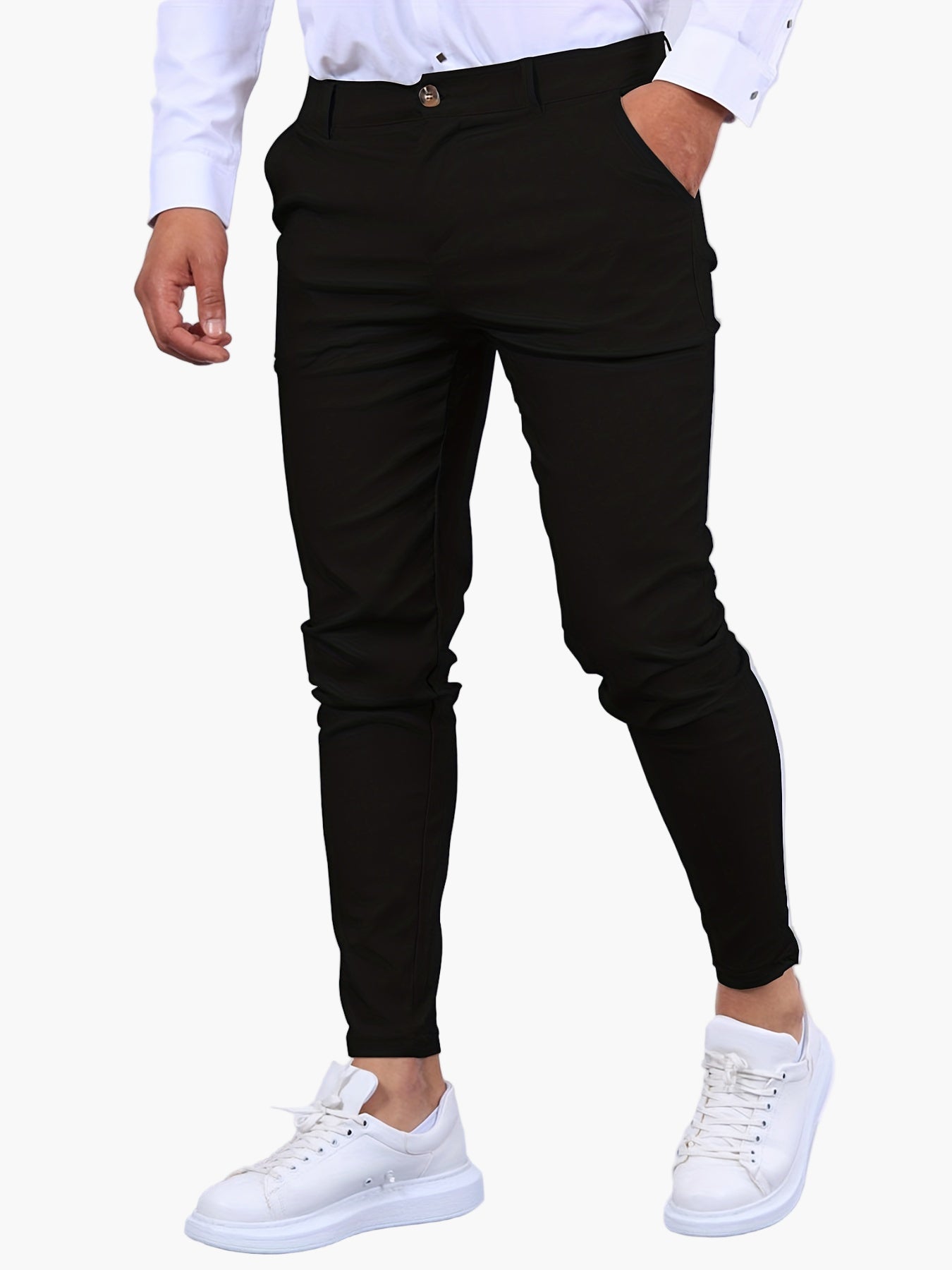 Pantalon chino skinny pour homme style urbain idéal quotidien et sortie