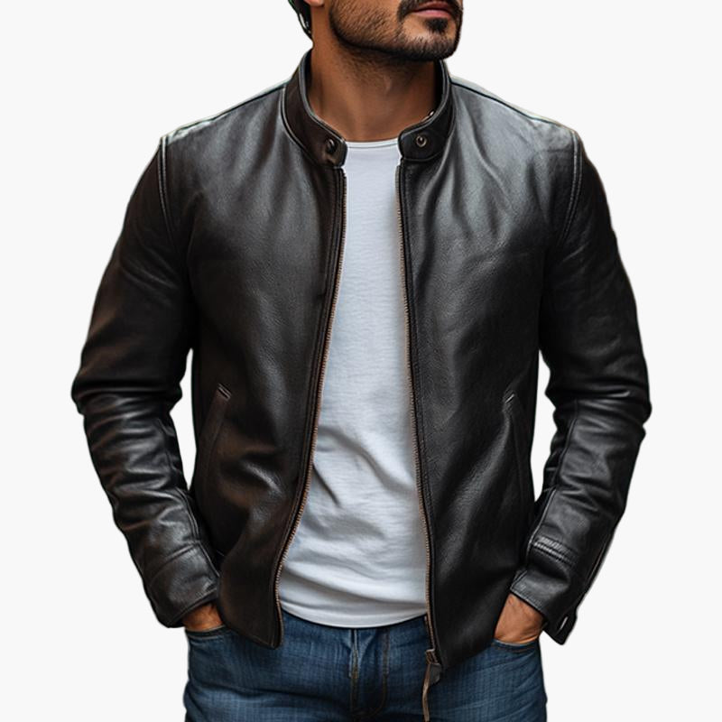 Veste de style motard élégante pour homme – Look urbain et raffiné