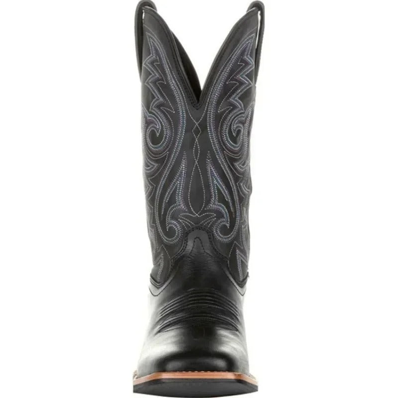 Bottes Western en Cuir Synthétique pour Homme Style Cowboy - Mode et Confort Quotidien