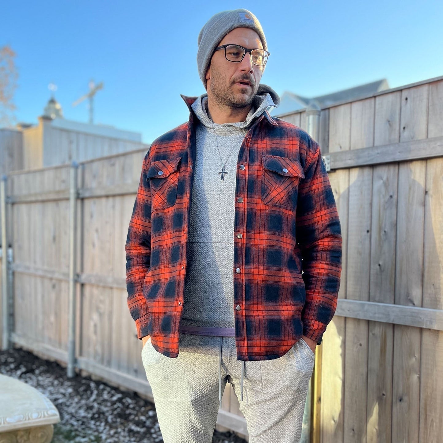 Jack™ - Veste en Flanelle Rayée