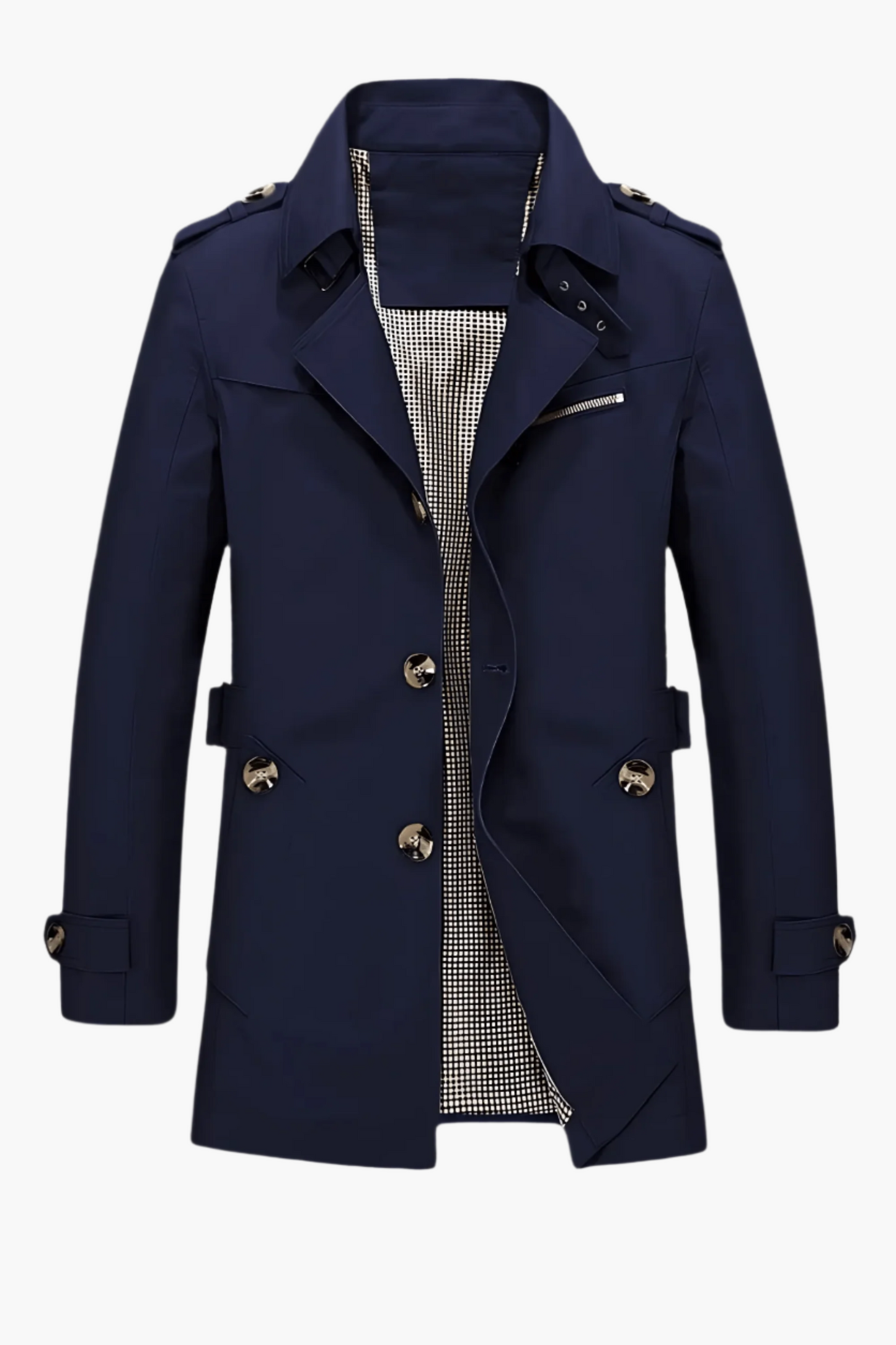Trench-coat classique pour homme style urbain élégant