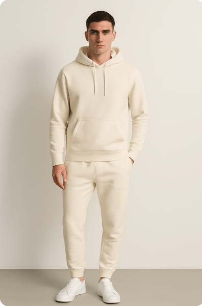 Ensemble de survêtement à capuche pour homme - Style décontracté et confortable, idéal pour le sport et la détente