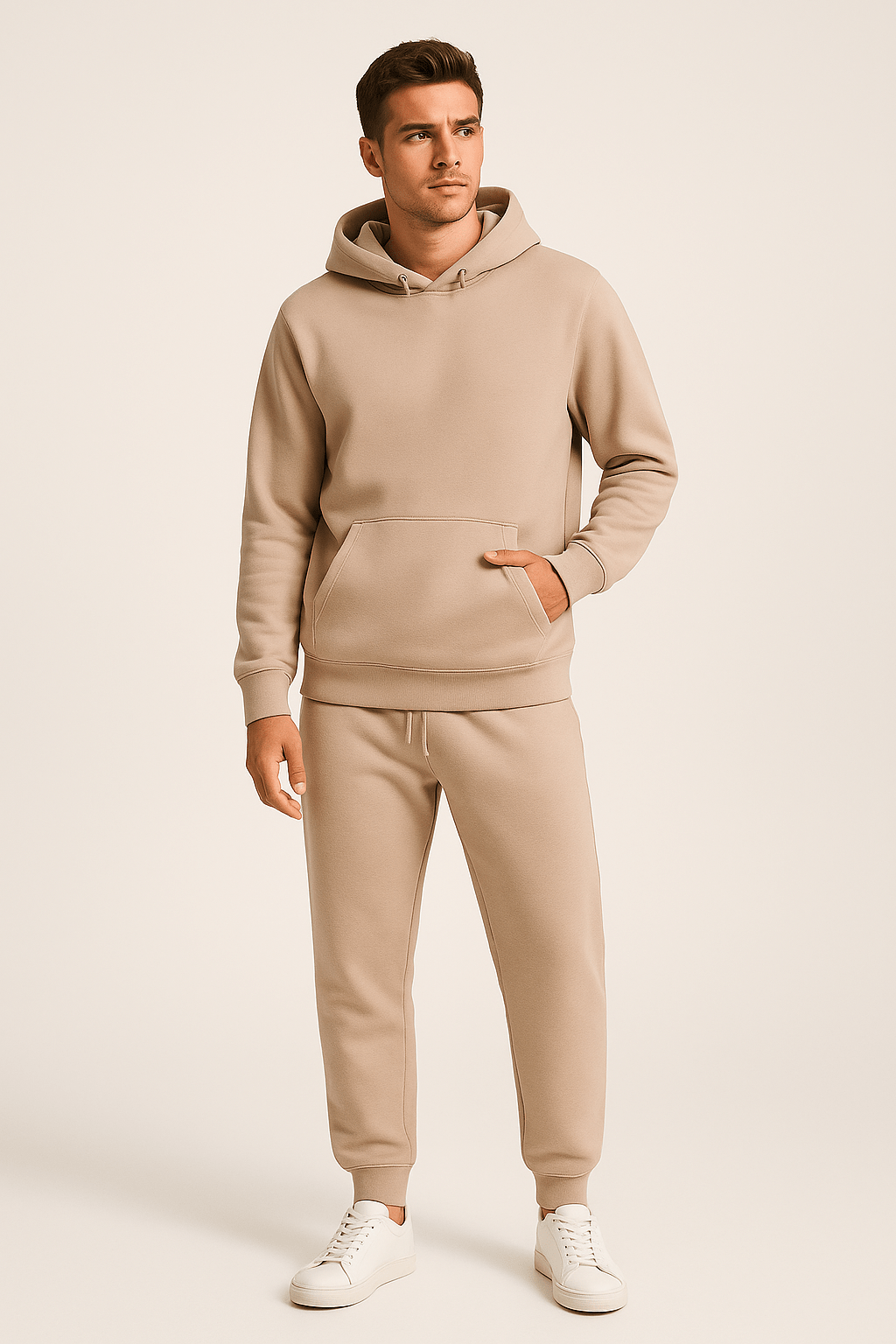 Ensemble de survêtement à capuche pour homme - Style décontracté et confortable, idéal pour le sport et la détente