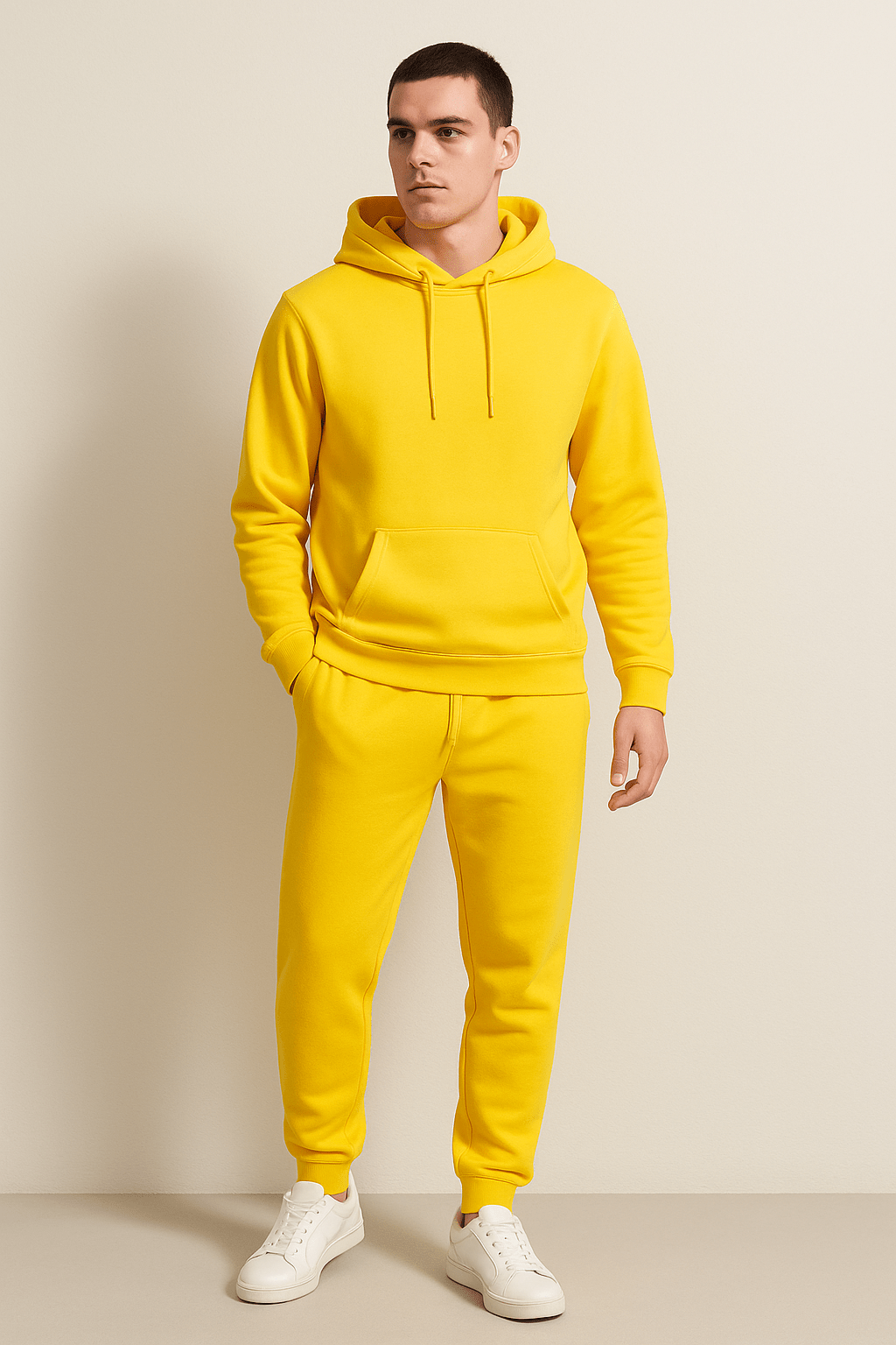 Ensemble de survêtement à capuche pour homme - Style décontracté et confortable, idéal pour le sport et la détente