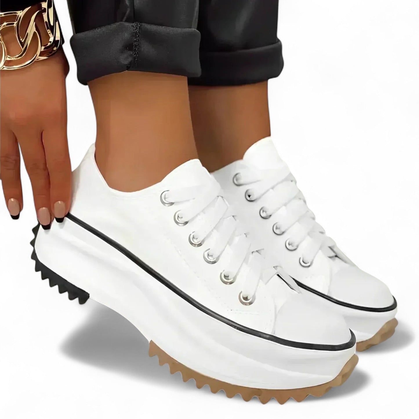 Baskets plateforme orthopédiques femme – Sneakers tendance confort quotidien