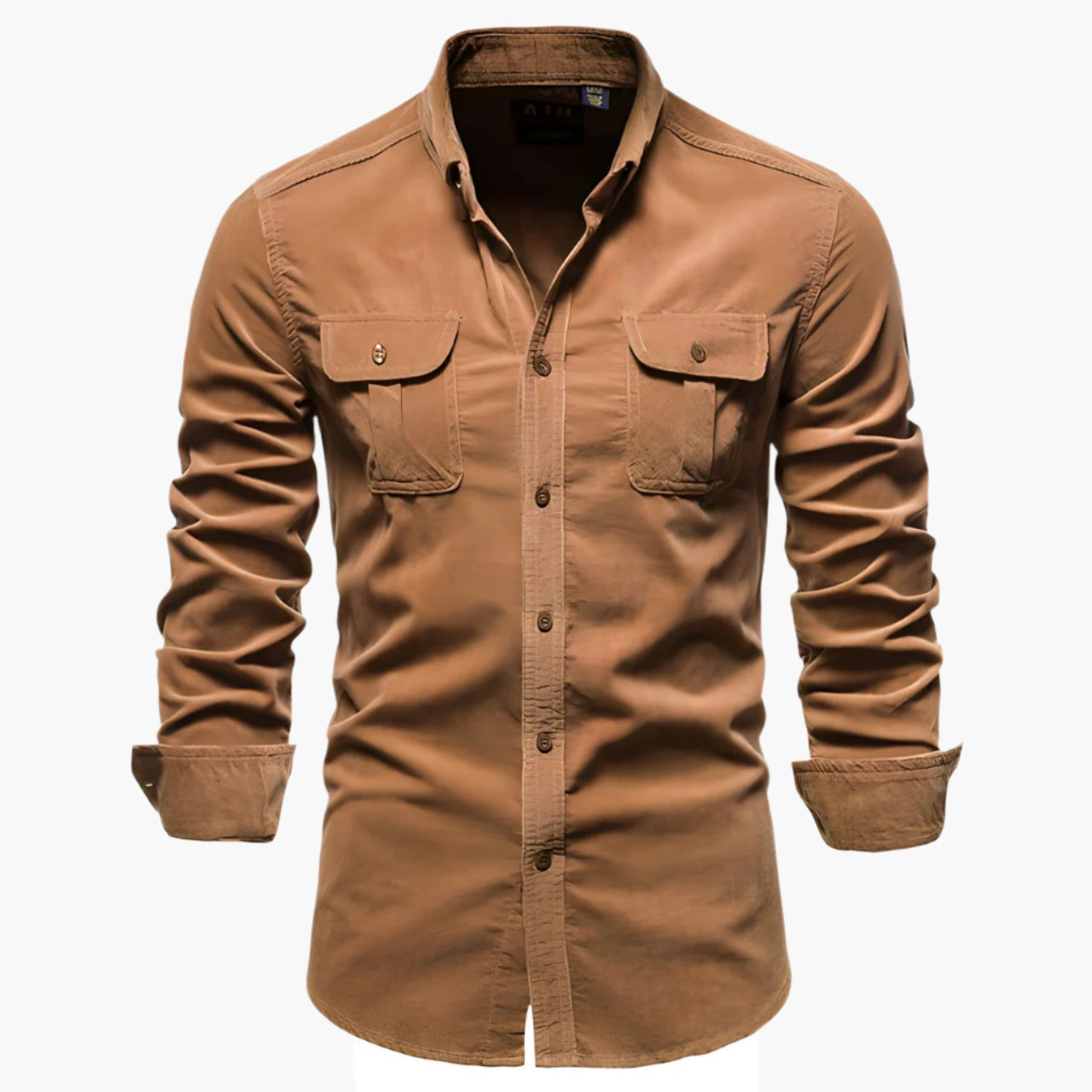 Chemise décontractée homme à manches longues style urbain polyvalent