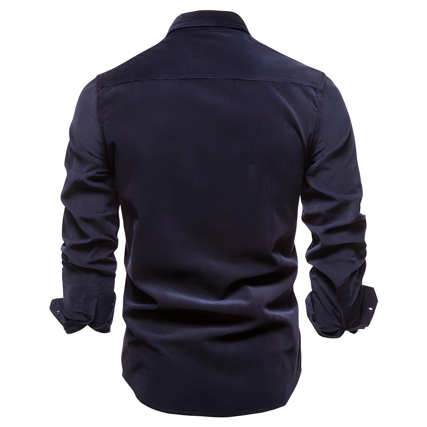 Chemise décontractée homme à manches longues style urbain polyvalent