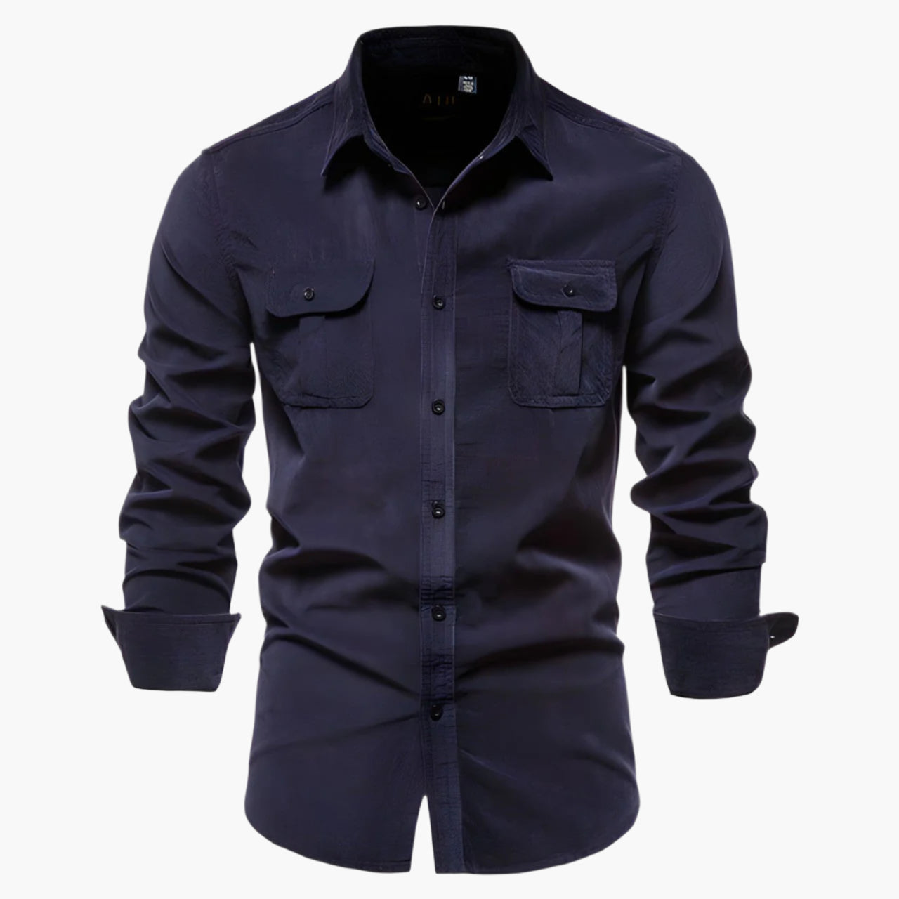Chemise décontractée homme à manches longues style urbain polyvalent