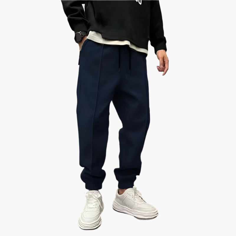 Pantalon de Jogging Style Urbain pour Homme - Confort Quotidien et Chaleur - Idéal Sport et Loisirs