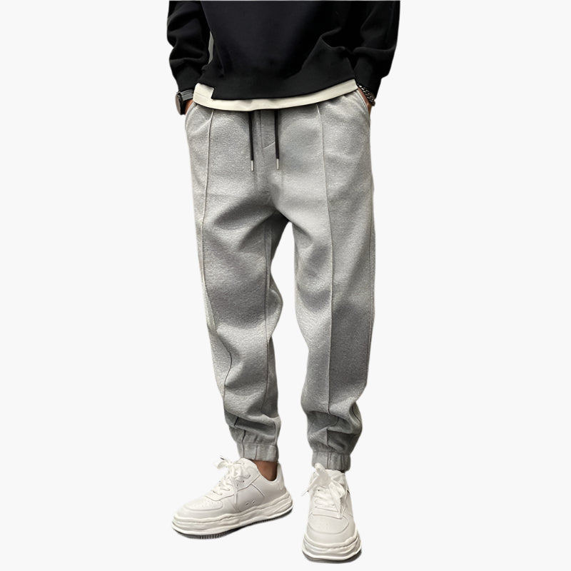 Pantalon de Jogging Style Urbain pour Homme - Confort Quotidien et Chaleur - Idéal Sport et Loisirs