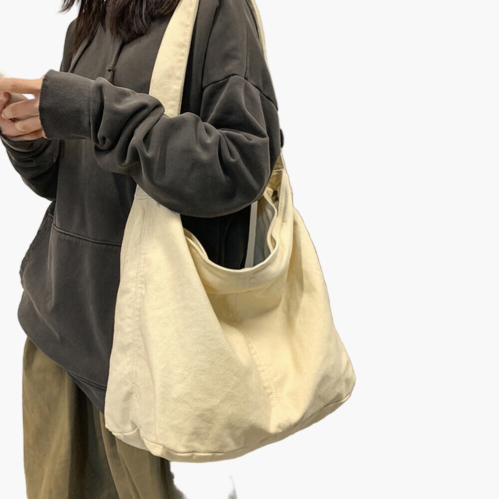 Sac cabas décontracté pour femme – Grand sac d'épaule style minimaliste, idéal pour le quotidien, le travail ou l'école