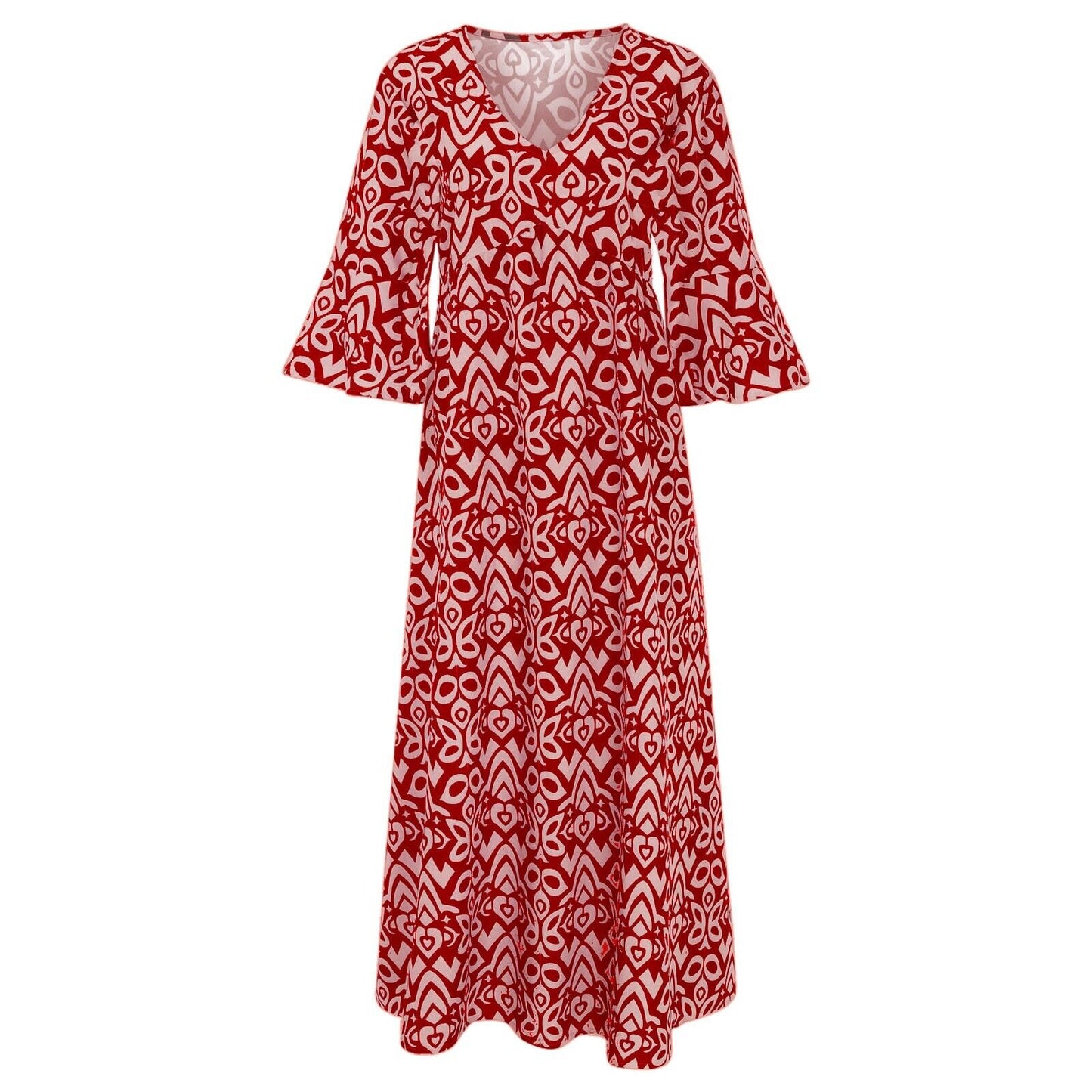 Deborah – Robe Florale à Col V pour Femmes