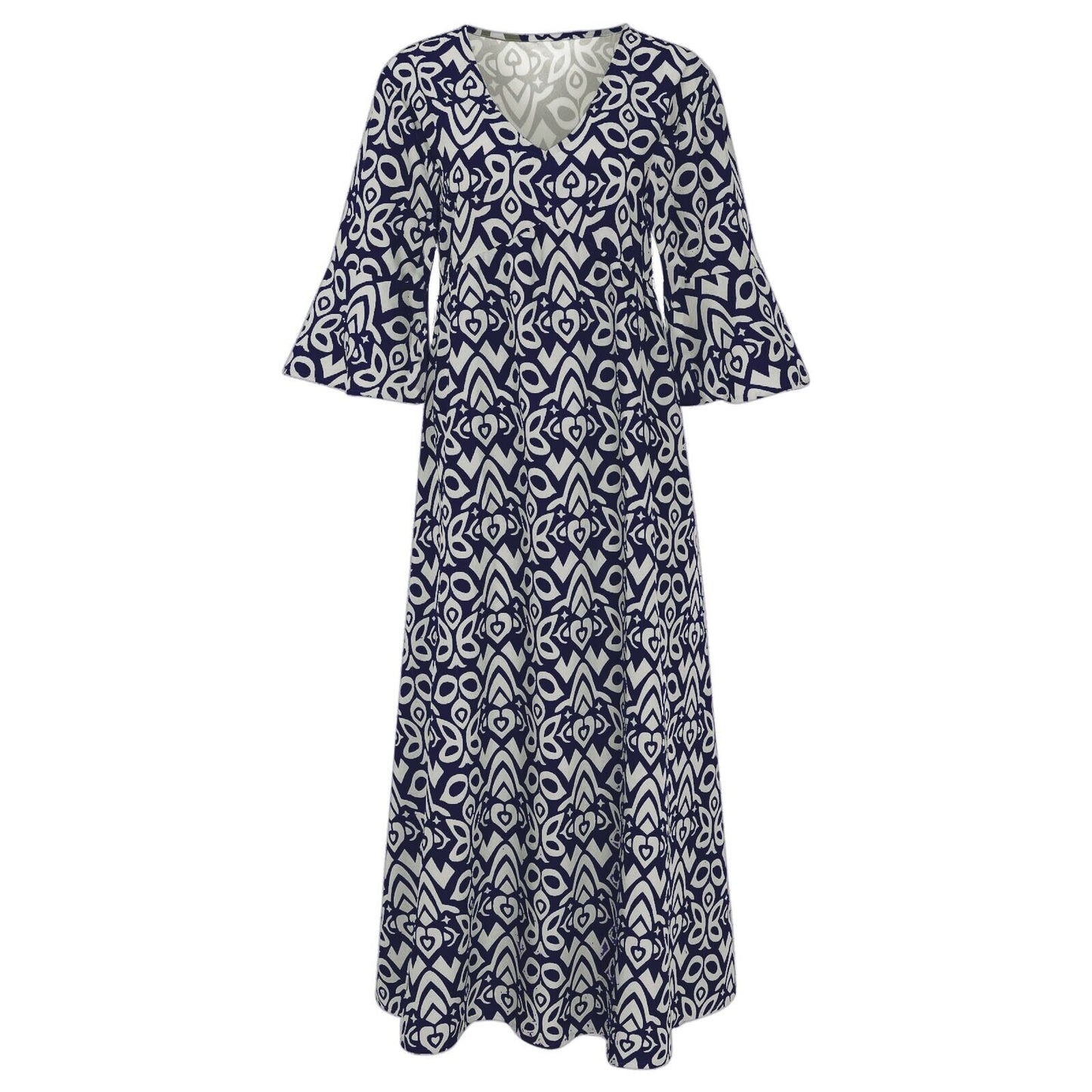 Deborah – Robe Florale à Col V pour Femmes
