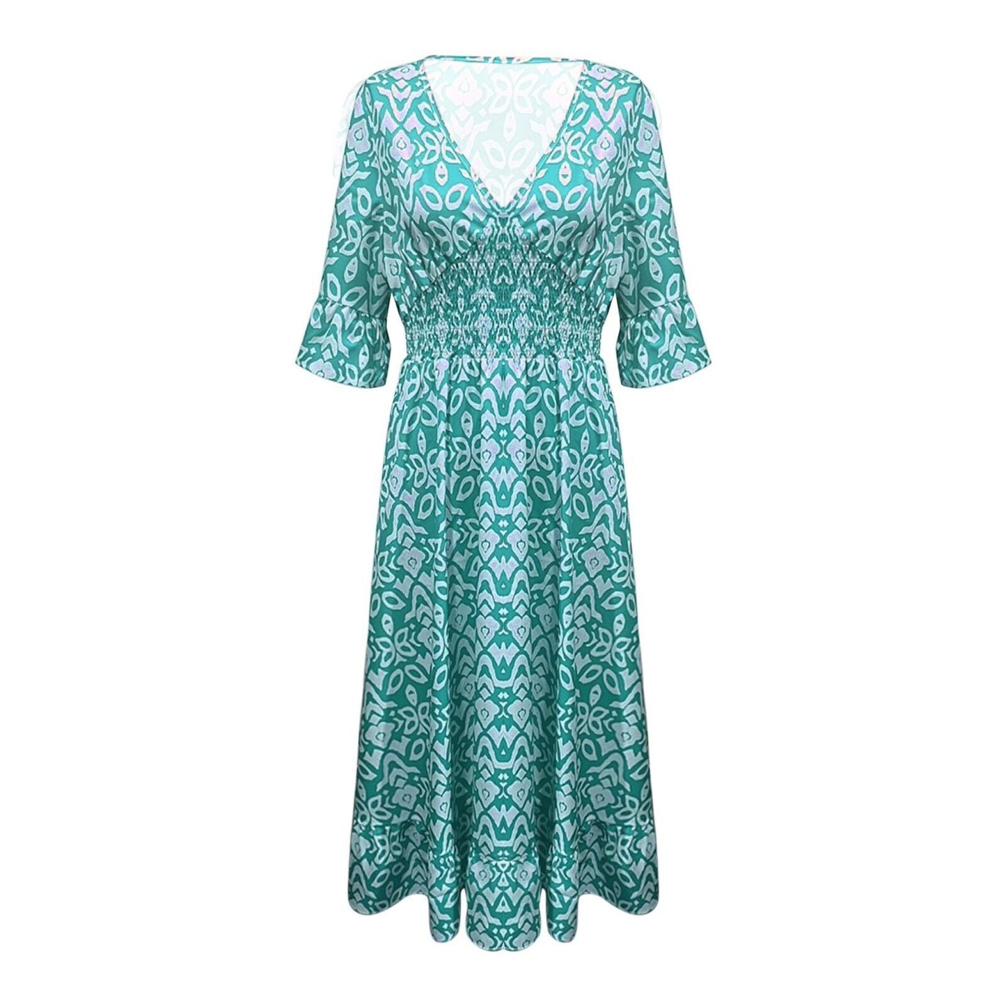 Deborah – Robe Florale à Col V pour Femmes