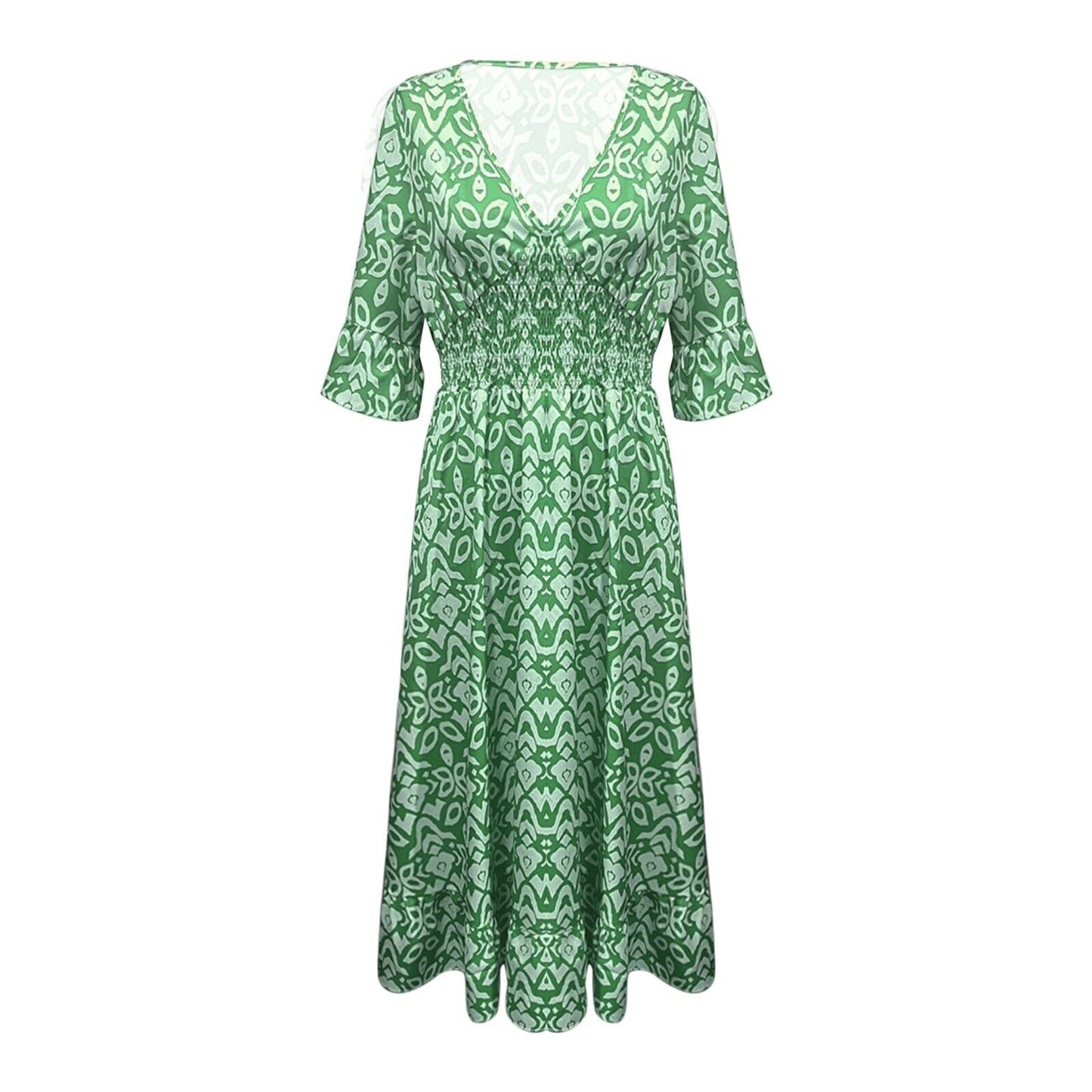 Deborah – Robe Florale à Col V pour Femmes