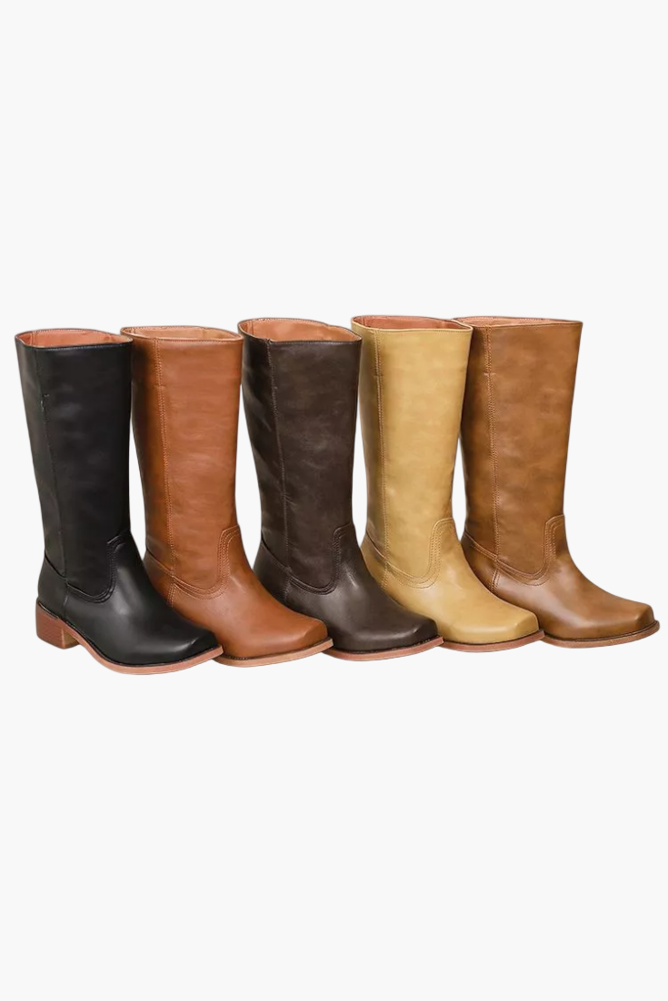 Bottes hautes classiques modernes pour femme – Style urbain polyvalent
