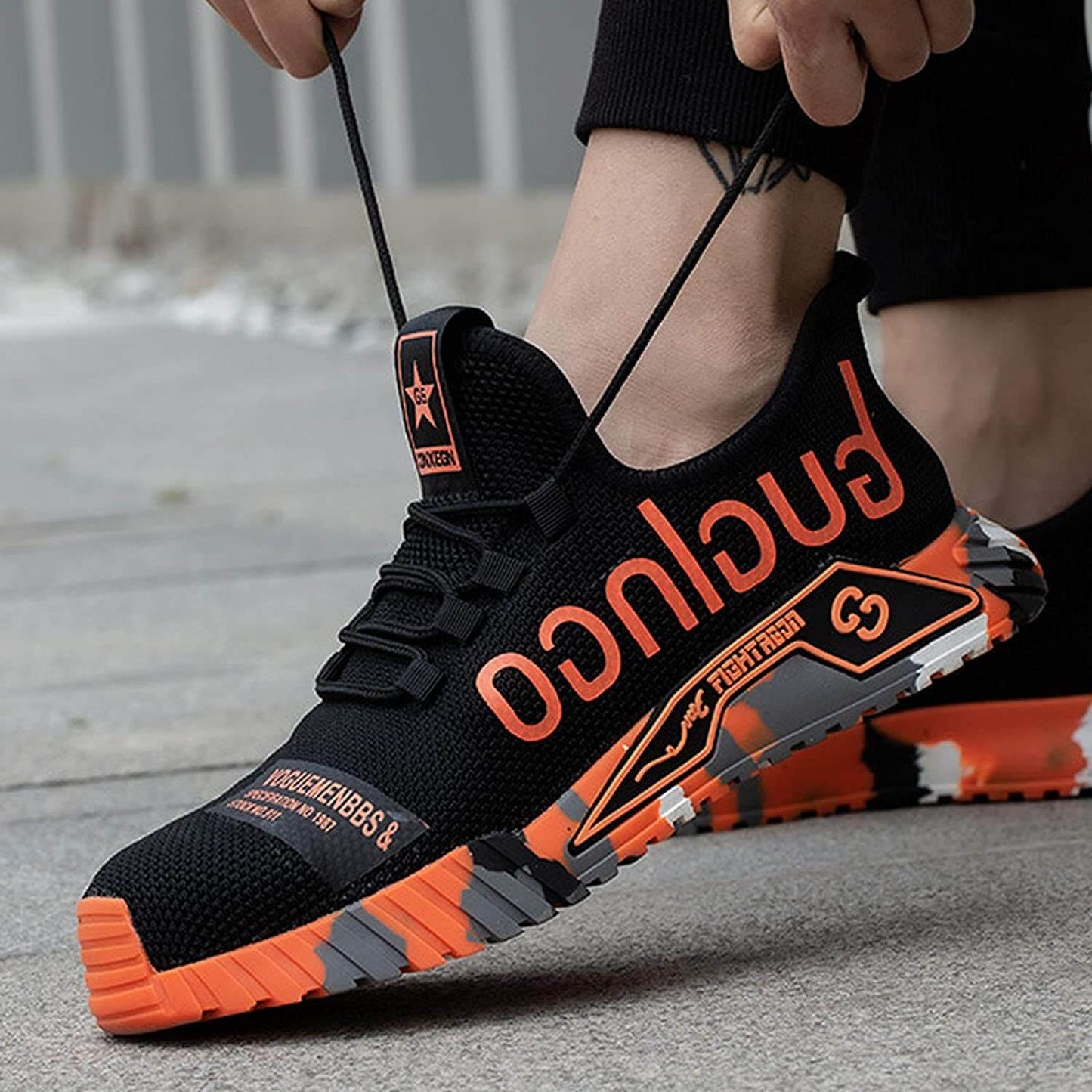 Chaussures de sécurité homme style sportif pour travail et aventure