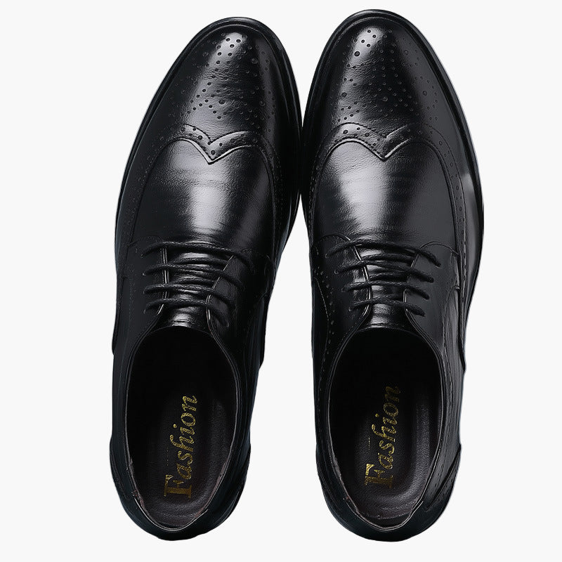 Chaussures Richelieu Homme Classiques à Détail Brogue pour Tenue Habillée et Business